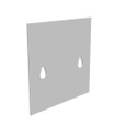 Milbank Blank Flush Cover Type 1 Screw Cover ANSI 61 Gray Steel Flange 3/4 Inch On All Sides