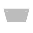 Milbank Blank Flush Cover Type 1 Screw Cover ANSI 61 Gray Steel Flange 3/4 Inch On All Sides
