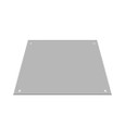 Milbank Blank Flush Cover Type 1 Screw Cover ANSI 61 Gray Steel Flange 3/4 Inch On All Sides
