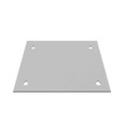 Milbank Blank Flush Cover Type 1 Screw Cover ANSI 61 Gray Steel Flange 3/4 Inch On All Sides