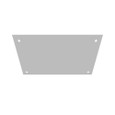 Milbank Blank Flush Cover Type 1 Screw Cover ANSI 61 Gray Steel Flange 3/4 Inch On All Sides