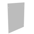 Milbank Blank Flush Cover Type 1 Screw Cover ANSI 61 Gray Steel Flange 3/4 Inch On All Sides