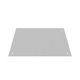 Milbank Blank Flush Cover Type 1 Screw Cover ANSI 61 Gray Steel Flange 3/4 Inch On All Sides