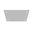 Milbank Blank Flush Cover Type 1 Screw Cover ANSI 61 Gray Steel Flange 3/4 Inch On All Sides