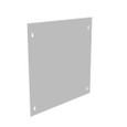 Milbank Blank Flush Cover Type 1 Screw Cover ANSI 61 Gray Steel Flange 3/4 Inch On All Sides