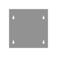 Milbank Blank Flush Cover Type 1 Screw Cover ANSI 61 Gray Steel Flange 3/4 Inch On All Sides