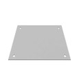 Milbank Blank Flush Cover Type 1 Screw Cover ANSI 61 Gray Steel Flange 3/4 Inch On All Sides