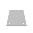 Milbank Blank Flush Cover Type 1 Screw Cover ANSI 61 Gray Steel Flange 3/4 Inch On All Sides