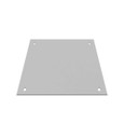 Milbank Blank Flush Cover Type 1 Screw Cover ANSI 61 Gray Steel Flange 3/4 Inch On All Sides