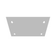 Milbank Blank Flush Cover Type 1 Screw Cover ANSI 61 Gray Steel Flange 3/4 Inch On All Sides