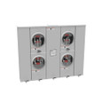 Milbank U2864-X 4-5 Terminal Ringless Meter Socket Large Closing Plate 4 Position 4-200 Ampere Main Breaker Provision Double Connector 4-600kcmil
