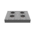 Milbank U2864-X 4-5 Terminal Ringless Meter Socket Large Closing Plate 4 Position 4-200 Ampere Main Breaker Provision Double Connector 4-600kcmil