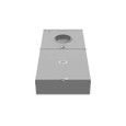 Milbank U4834-XL-200 5 Terminal Ringless Small Closing Plate 200A Meter Socket with 5th Terminal 9 O’clock Position and 100A Auxiliary Breaker Provision