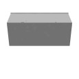 Milbank GSC3R Wireway Screw Cover, Type 3R UL Listed Steel ANSI 61 Gray
