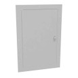 Milbank Flush Mount Cover Type 1 Screw Cover ANSI 61 Gray Steel Hinged Door Key Locking Slam Latch