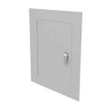 Milbank Flush Mount Cover Type 1 Screw Cover ANSI 61 Gray Steel Hinged Door Key Locking Slam Latch