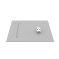 Milbank Flush Mount Cover Type 1 Screw Cover ANSI 61 Gray Steel Hinged Door Key Locking Slam Latch