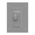 Milbank Flush Mount Cover Type 1 Screw Cover ANSI 61 Gray Steel Hinged Door Key Locking Slam Latch