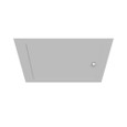 Milbank Flush Mount Cover Type 1 Screw Cover ANSI 61 Gray Steel Hinged Door Key Locking Slam Latch