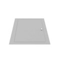 Milbank Flush Mount Cover Type 1 Screw Cover ANSI 61 Gray Steel Hinged Door Key Locking Slam Latch