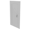 Milbank Flush Mount Cover Type 1 Screw Cover ANSI 61 Gray Steel Hinged Door Key Locking Slam Latch