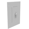 Milbank Flush Mount Cover Type 1 Screw Cover ANSI 61 Gray Steel Hinged Door Key Locking Slam Latch