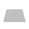 Milbank Flush Mount Cover Type 1 Screw Cover ANSI 61 Gray Steel Hinged Door Key Locking Slam Latch
