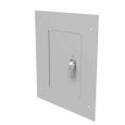 Milbank Flush Mount Cover Type 1 Screw Cover ANSI 61 Gray Steel Hinged Door Key Locking Slam Latch