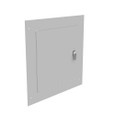 Milbank Flush Mount Cover Type 1 Screw Cover ANSI 61 Gray Steel Hinged Door Key Locking Slam Latch