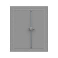 Milbank Flush Mount Cover Type 1 Screw Cover ANSI 61 Gray Steel Hinged Door Key Locking Slam Latch