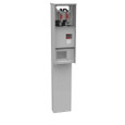 Milbank U5138 4 Terminal Ringless Meter Socket - Plain Top Horn Bypass, Single Pedestal Pad Mount