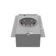 Milbank UF7021-KO 4 Terminal Ringless Meter Socket Flush Mount With Flange Knockouts