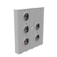 Milbank U2865-X 4 Terminal Ringless Meter Socket Large Closing Plate 5 Position 5-200 Ampere Main Breaker Provision