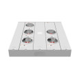 Milbank U2865-X 4 Terminal Ringless Meter Socket Large Closing Plate 5 Position 5-200 Ampere Main Breaker Provision