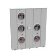 Milbank U2865-X 4 Terminal Ringless Meter Socket Large Closing Plate 5 Position 5-200 Ampere Main Breaker Provision