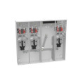 Milbank U5883-X 4-5 Terminal Ringless Meter Socket Large Closing Plate 3 Position 3-200 Ampere Main Breaker Provision 22K AIC