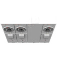 Milbank U5883-X 4-5 Terminal Ringless Meter Socket Large Closing Plate 3 Position 3-200 Ampere Main Breaker Provision 22K AIC