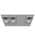 Milbank U5883-X 4-5 Terminal Ringless Meter Socket Large Closing Plate 3 Position 3-200 Ampere Main Breaker Provision 22K AIC