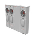 Milbank U5883-X 4-5 Terminal Ringless Meter Socket Large Closing Plate 3 Position 3-200 Ampere Main Breaker Provision 22K AIC