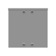 Milbank SC3R-12 Screw Cover Type 3R UL Listed Steel Quad D Knockout For Lock Emboss Mounting Holes In Back