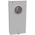 Milbank 4 Terminal Ringless Meter Socket Plain Top Lever Bypass Side Bussed, 1 Position, 320 Ampere