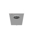 Milbank 4 Terminal Ringless Meter Socket Plain Top Lever Bypass Side Bussed, 1 Position, 320 Ampere