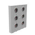 Milbank U2866-X 4 Terminal Ringless Meter Socket Large Closing Plate 6 Position 6-200 Ampere Main Breaker Provision