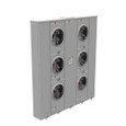 Milbank U2866-X 4 Terminal Ringless Meter Socket Large Closing Plate 6 Position 6-200 Ampere Main Breaker Provision