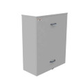 Milbank U9398-O 32in-40in-11in Painted Steel No Knockouts Lift Off Front Hasp Wood Back Panel Installed