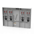 Milbank U5884-X 4-5 Terminal Ringless Meter Socket Large Closing Plate 4 Position 4-200 Ampere Main Breaker Provision 22K AIC
