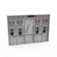 Milbank U5884-X 4-5 Terminal Ringless Meter Socket Large Closing Plate 4 Position 4-200 Ampere Main Breaker Provision 22K AIC