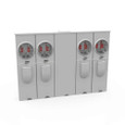Milbank U5884-X 4-5 Terminal Ringless Meter Socket Large Closing Plate 4 Position 4-200 Ampere Main Breaker Provision 22K AIC