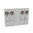 Milbank U5884-X 4-5 Terminal Ringless Meter Socket Large Closing Plate 4 Position 4-200 Ampere Main Breaker Provision 22K AIC