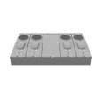 Milbank U5884-X 4-5 Terminal Ringless Meter Socket Large Closing Plate 4 Position 4-200 Ampere Main Breaker Provision 22K AIC